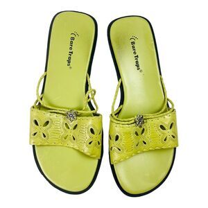 Bare Traps Flat Sandal for Casual & Party Use Flower Design for Women's 8